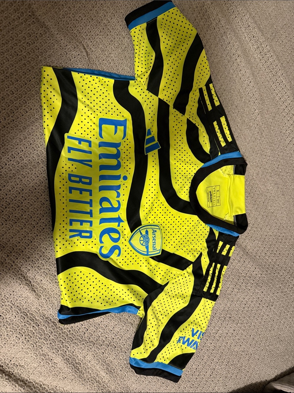 The Sak Neon Yellow & Black Sports Jersey Style Top
